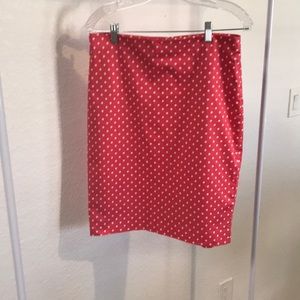 Ann Taylor polka dot skirt